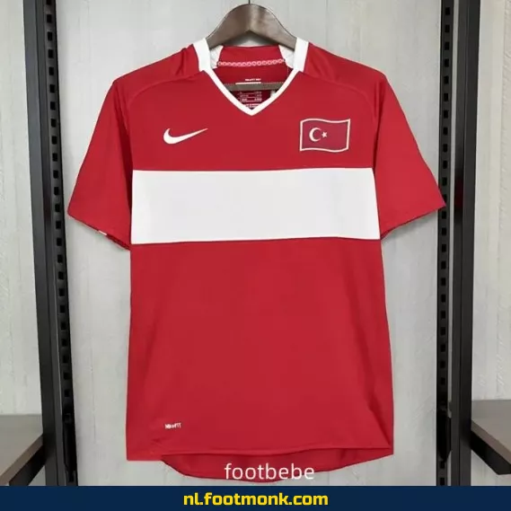 Vintage Turks Voetbalshirt 2008 - Thuis - Origineel Voetbalshirt - Officieel Retro Shirt