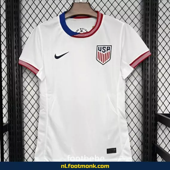 US Vrouwen Voetbalshirt 2024-2025 Thuistenue - Wit | Officieel Voetbaltenue | Dames Fanwear