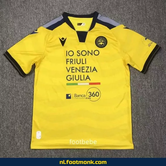 Udinese 2024-2025 uit shirt geel - Officieel voetbalshirt | Koop nu online