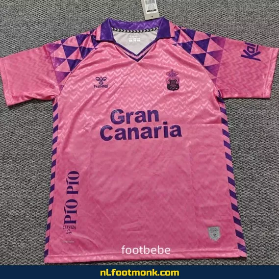 Unión Deportiva Las Palmas Roze Voetbalshirt 2024-2025 | Officieel Voetbalshirt | Fanwear | Dames & Heren