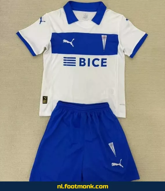 Universidad Catolica Thuisshirt Kinderen 2025-2026 – Wit Voetbalshirt | Officieel Clubshirt | Personaliseerbaar