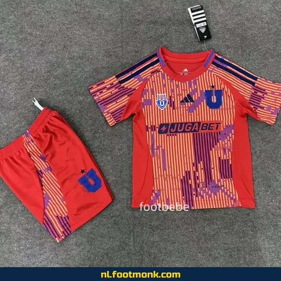 Universidad de Chile Voetbalshirt Kinderen 2025-2026 – Oranje | Officieel Fan Shirt | Voetbalshirt Kopen | Customizen