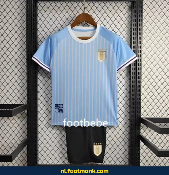 Uruguay Thuisshirt Kinderen 2024 - Blauw Voetbalshirt | Officieel | Aanbieding