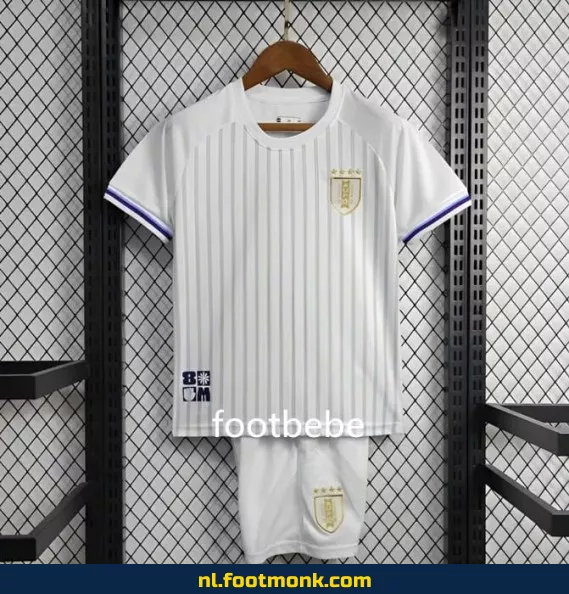 Uruguay 2024 Uit Thuisshirt voor Kinderen - Wit | Officieel Voetbalshirt | Kids Voetbalshirts