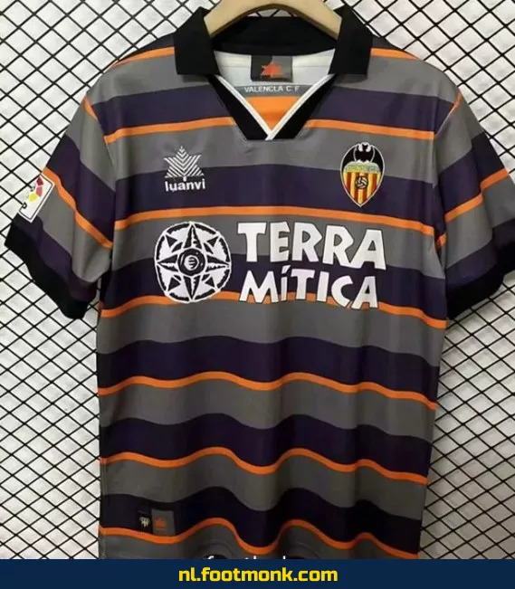 Valencia Vintage Voetbalshirt 1999-2000 Derde Tenue - Retro Voetbalshirt Officieel