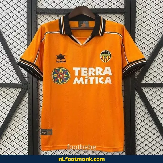 Valencia Vintage Voetbalshirt 1999-2000 Exterieur - Officieel Retro Voetbaltenue - Fanwear Aanbieding