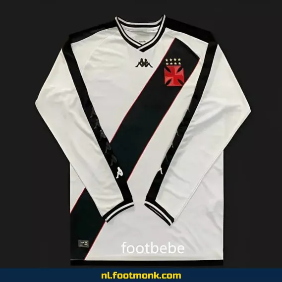 Vasco da Gama uit shirt 2024-2025 wit lange mouwen – Officieel voetbalshirt | Fanwear aanbieding