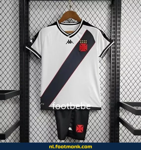 Vasco da Gama Kinder Voetbalshirt 2024-2025 Wit – Officieel Voetbalshirt voor Kinderen