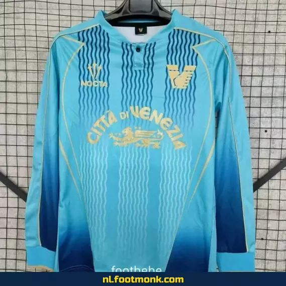 Venezia 2024-2025 Lange Mouwen Voetbalshirt Blauw – Officieel Voetbaltenue | Fanwear | Aanbieding