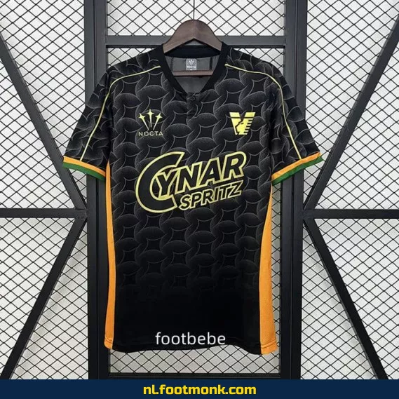 Venezia 2024-2025 voetbalshirt - Officieel zwart tenue | Voetbalshirt heren/dames/kinderen | Origineel, custom of bedrukt