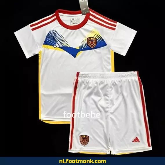 Venezuela Kinder Voetbalshirt 2024 – Copa América Wit – Officieel Thuistenue – Voetbalshirt Kopen Online