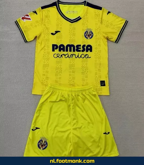 Villarreal Thuisshirt Kinderen 2024-2025 | Officieel Voetbalshirt | Voetbalshirt Kinderen Kopen