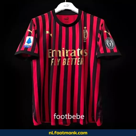 AC Milan Vintage Voetbalshirt 2019 - Thuis Tenue 120 Jaar - Officieel Retro Voetbalshirt voor Mannen en Vrouwen