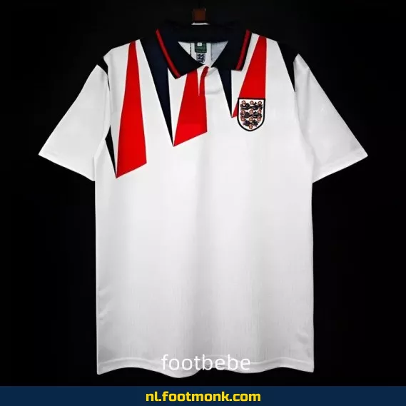 Engeland Vintage Voetbalshirt 1992 - Witte Thuistenue - Officieel Retro Voetbal Shirt