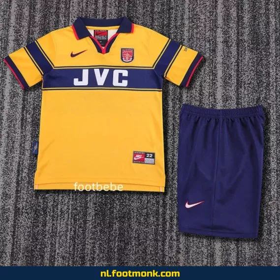 Vintage Arsenal Voetbalshirt Kinderen - Uit Shirt 1997-1999 - Origineel Retro Voetbaltenue | Officieel Voetbalshirt | Voetbalshirt Kopen
