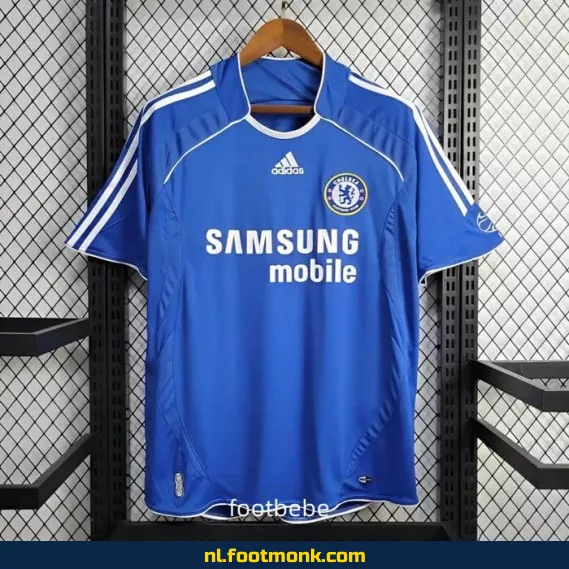 Retro Chelsea Voetbalshirt 2006-2007 - Blauw Thuistenue - Vintage Voetbalshirt