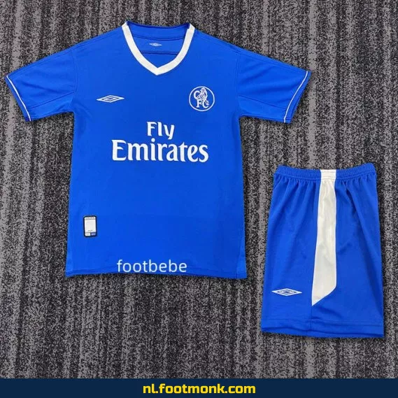 Vintage Chelsea Thuisshirt Kinderen 2003-2004 | Origineel Voetbalshirt | Retro Voetbalshirt Kopen