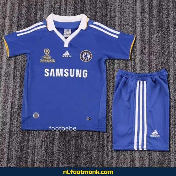 Origineel Chelsea Vintage Voetbalshirt Kinderen 2007-2008 Thuis – Retro Voetbalshirt Kopen | Officieel Voetbaltenue