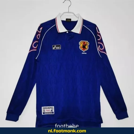 Vintage Japans Voetbalshirt 1998 - Thuis - Lange Mouwen - Retro Voetbalshirt - Officieel