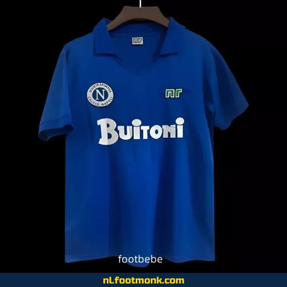 Vintage Napoli Voetbalshirt 1985-1986 Thuistenue - Retro Voetbalshirt Dames/Heren - Officieel Napoli Fanwear