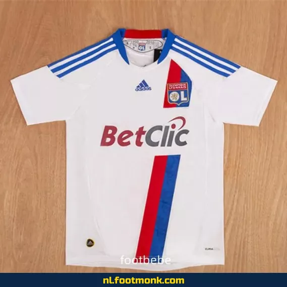Origineel Olympique Lyon Thuis Voetbalshirt 2010-2011 – Vintage Voetbalshirt voor Supporters – Retro Voetbalshirt Dames & Heren