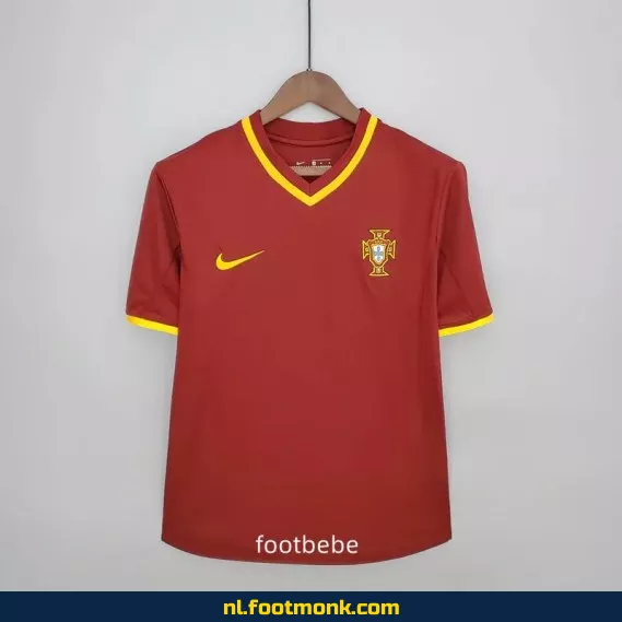 Vintage Portugal Thuisshirt 2000 - Origineel Voetbalshirt Retro Collectie