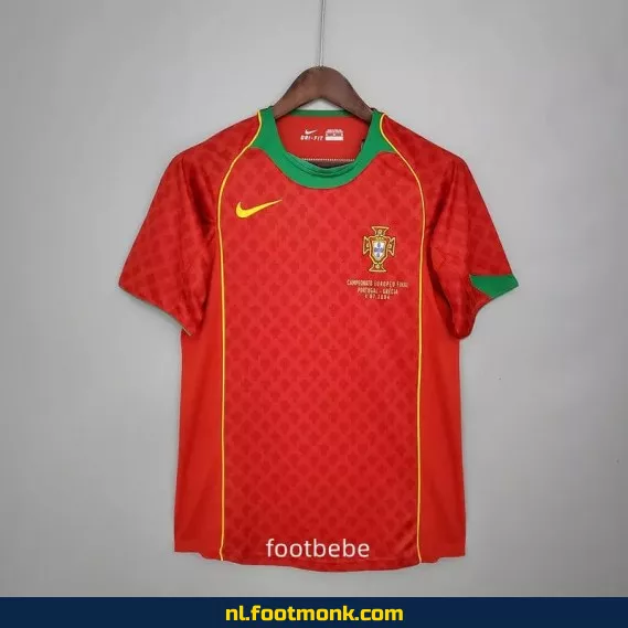 Retro Voetbalshirt Portugal 2004 Thuistenue - Vintage Voetbalshirt