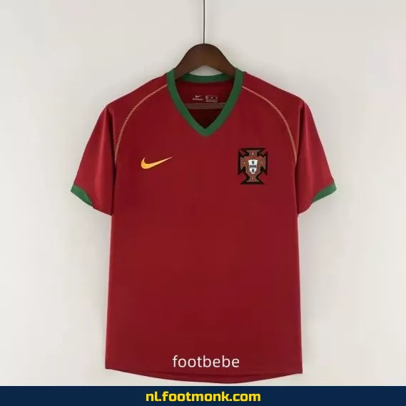 Retro Voetbalshirt Portugal 2006 Thuistenue - Vintage Voetbalshirt