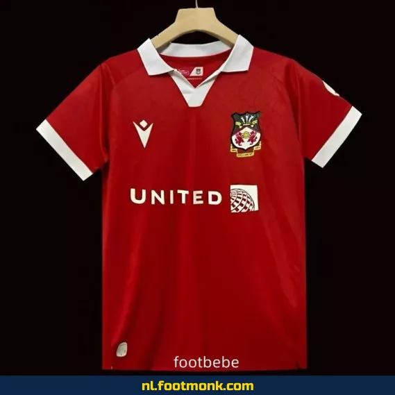 Wrexham Thuisshirt 2024-2025 – Rood Voetbalshirt – Officieel Voetbaltenue – Fanwear Aanbieding