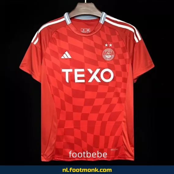 Officieel Aberdeen FC Thuisshirt 2024-2025 - Rood Voetbalshirt | Koop Nu | Origineel, voor Dames & Heren