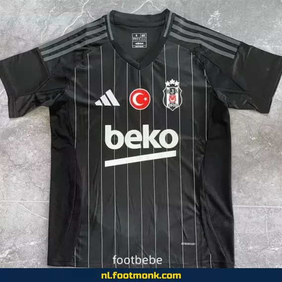 Beşiktaş voetbalshirt 2024-2025 - Zwarte officiële fanwear | Voetbalshirt heren/dames/kinderen | Origineel voetbalshirt met bedrukking