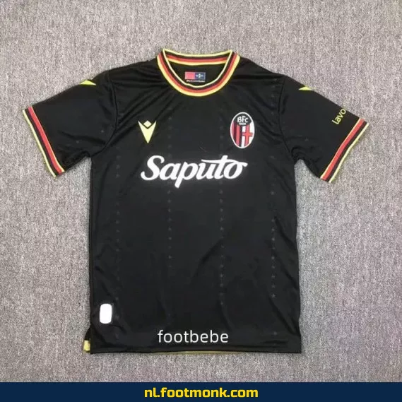Bologna FC 2024-2025 Derde Thuisshirt Zwart – Officieel Voetbalshirt voor Supporters – Heren, Dames & Kinderen