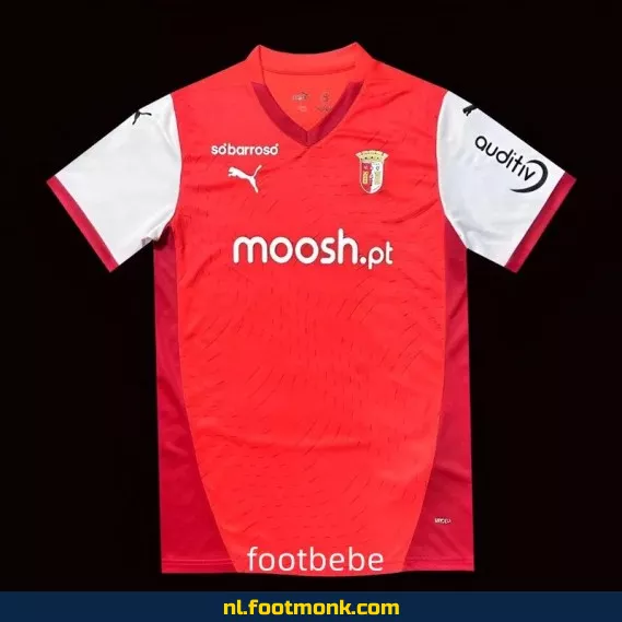 Braga thuisshirt 2024-2025 rood – Officieel voetbalshirt | Koop nu origineel voetbalshirt voor supporters