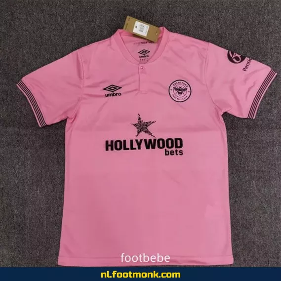 Brentford 2024-2025 uit voetbalshirt roze – Officieel voetbaltenue | Voetbalshirts heren/dames/kinderen | Fanwear aanbieding