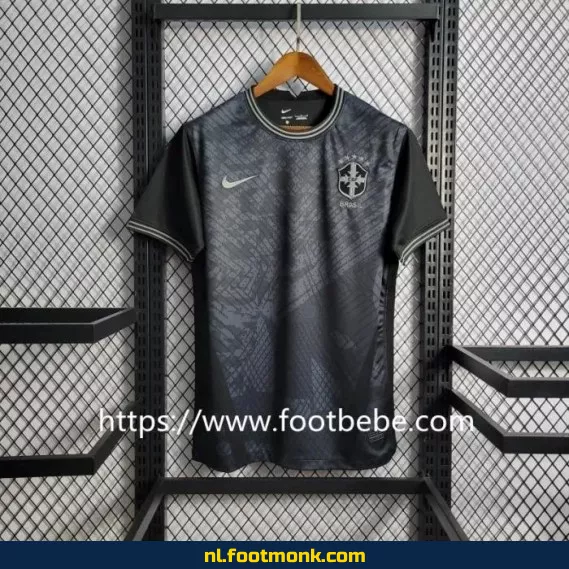 Brazilië WK 2022 Special Edition Zwart Voetbalshirt – Officieel Voetbaltenue voor Supporters