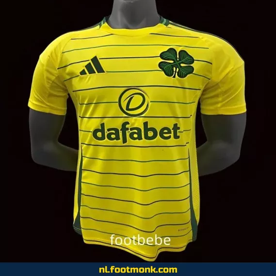 Celtic FC uit shirt 2024-2025 geel – Officieel voetbalshirt voor heren en dames – Koop nu originele supporter shirts online