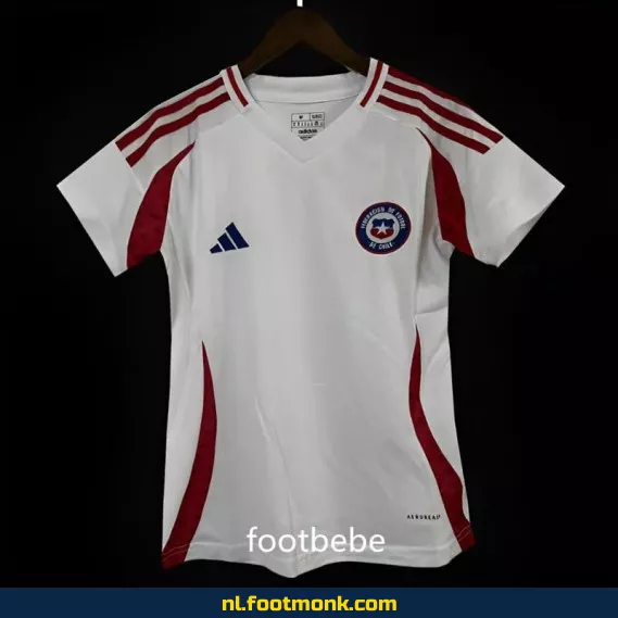 Chili Dames Voetbalshirt 2024 Uit Thuisshirt - Wit | Officieel Voetbalshirt | Personaliseerbaar | Fanwear
