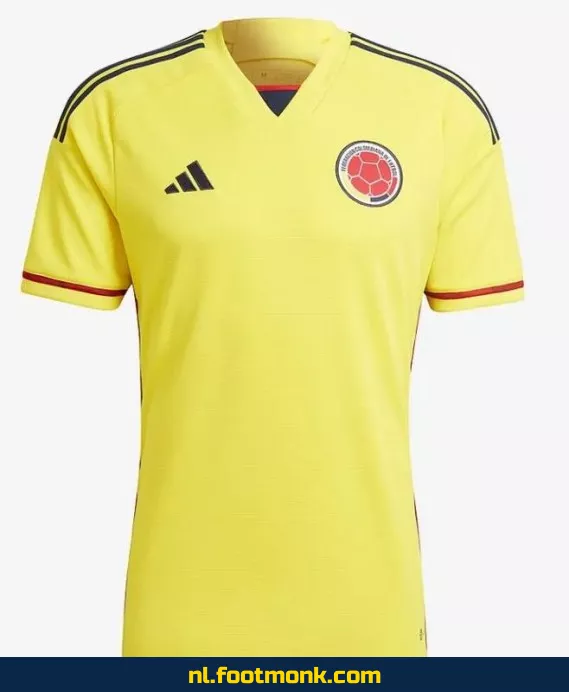 Colombia Thuiskant Voetbalshirt 2022-2023 | Officieel Voetbaltenue | Dames & Heren | Fanwear Aanbieding