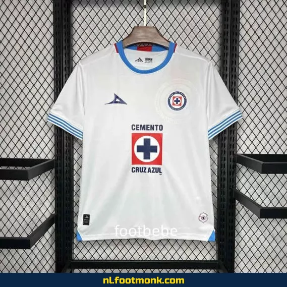 Officieel Cruz Azul uit voetbalshirt 2024-2025 - Witte fanwear - Voetbalshirts heren/dames/kinderen - Origineel voetbaltenue