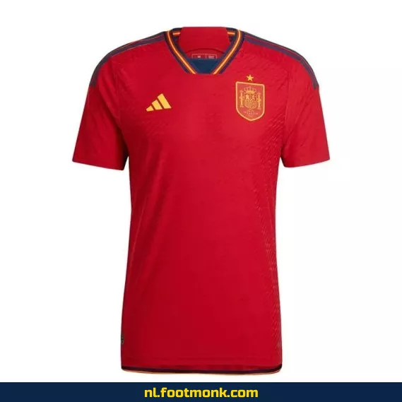 Origineel Spaans voetbalshirt 2022 - WK Thuistenue - Officieel voetbalshirt met optie tot personalisatie