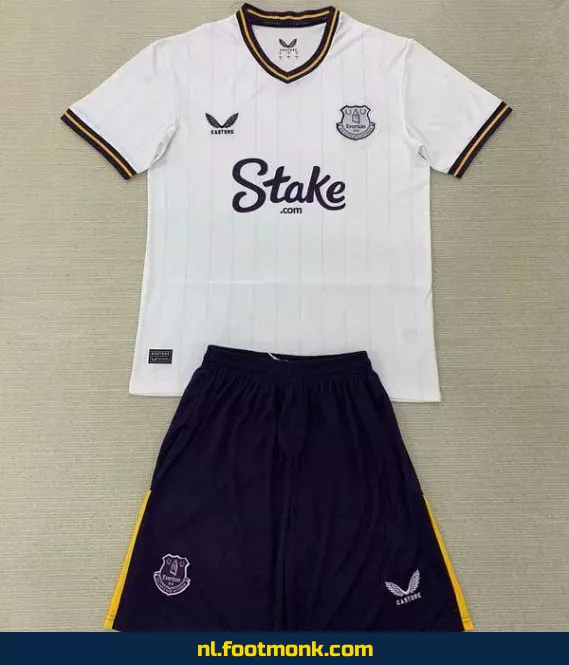 Everton Voetbalshirt Kinderen 2024-2025 Wit – Officieel Voetbalshirt | Voetbalshirt Kopen Online