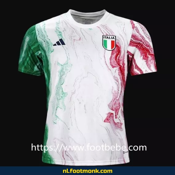Italië 2023 Pre-Match Voetbalshirt Wit – Officieel Voetbalshirt | Voetbalshirts 2023