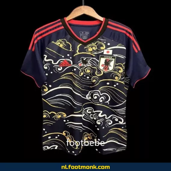 Japan 2023-2024 Voetbalshirt - Zwarte Wolken - Officieel Voetbaltenue - Heren/Dames - Fanwear Aanbieding