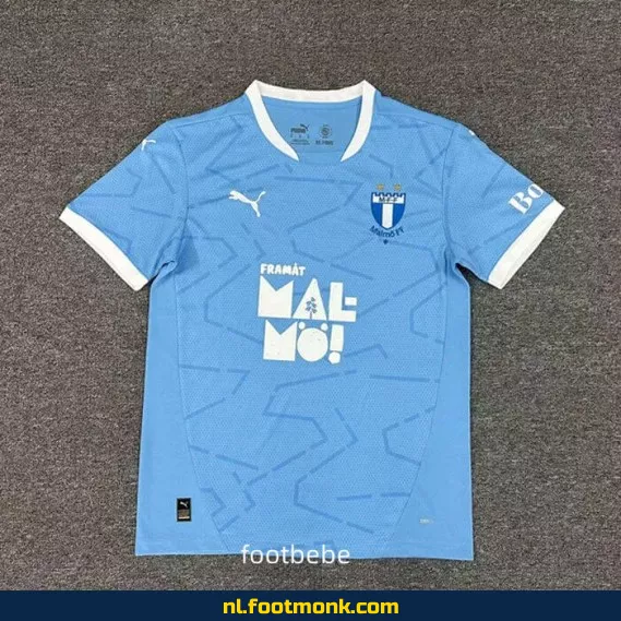 Officieel Malmö FF Thuisshirt 2025-2026 - Blauw Voetbalshirt voor Dames & Heren - Origineel Voetbaltenue met Optionele Bedrukking
