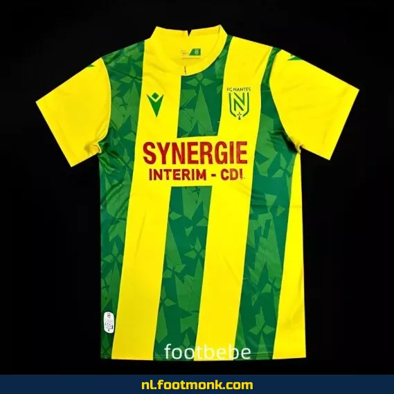 Officieel Nantes Thuisshirt 2024-2025 – Voetbalshirt Dames/Heren/Kinderen – Origineel Voetbalshirt met Optie tot Personaliseren