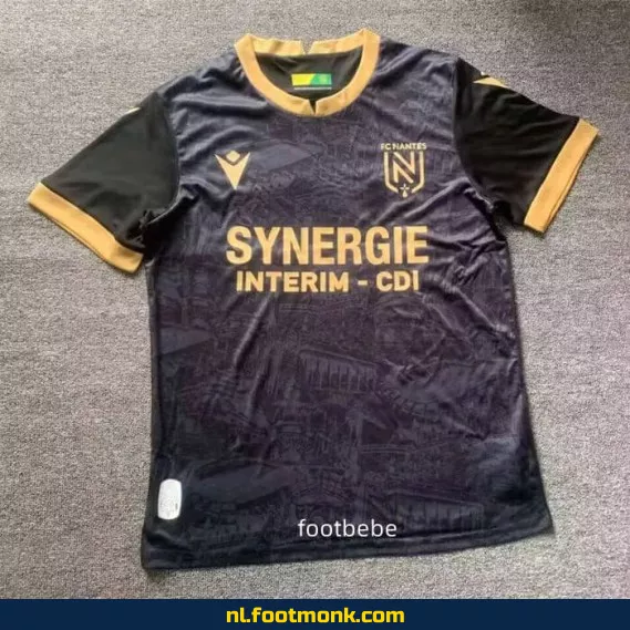 FC Nantes uit voetbalshirt 2024-2025 - Zwart - Officieel voetbalshirt voor heren, dames en kinderen - Bestel nu online