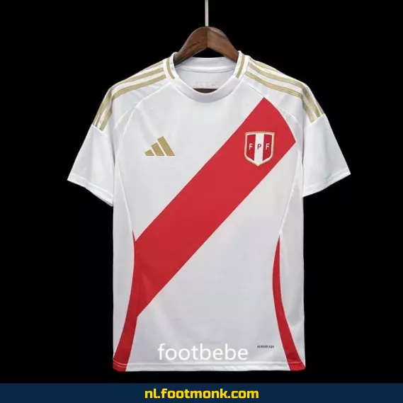 Peru 2024 Thuisshirt Wit – Officieel Voetbalshirt | Voetbalshirts Dames & Heren | Fanwear Aanbieding