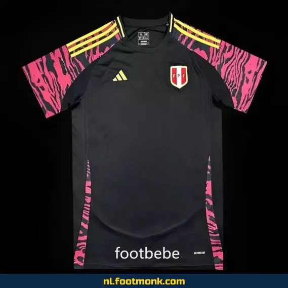 Peru 2024 uit voetbalshirt zwart - Officieel voetbalshirt voor heren en dames - Bestel nu online