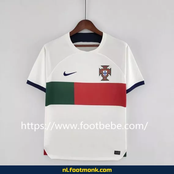 Portugal WK 2022 Uit-shirt Wit – Officieel Voetbalshirt voor Dames & Heren – Koop Nu Online