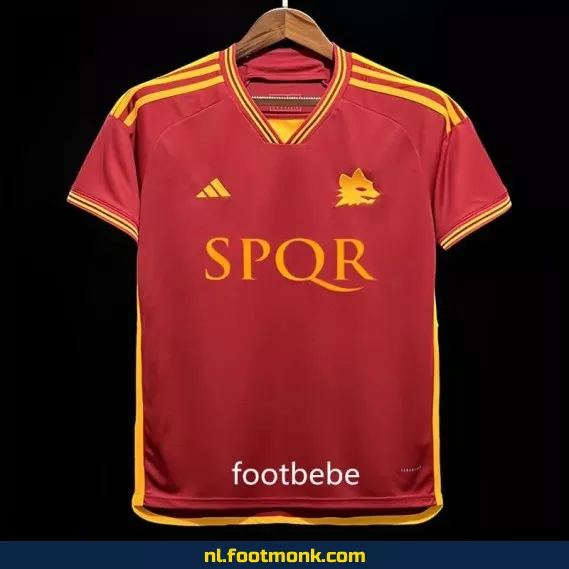 AS Roma Thuisshirt 2023-2024 | Officieel Voetbalshirt | Dames & Heren | Personaliseerbaar